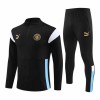 Manchester City Quarter Zip Ensemble Sweat d'Entraînement 2023-24 Noire Pour Homme